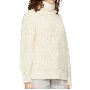 BOSS Women’s Faitana Alpaca Wool Blend Oversize Chunky Turtleneck Sweater Size M